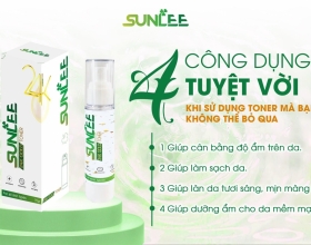 4 công dụng tuyệt vời khi sử dụng toner nhà SunLee 