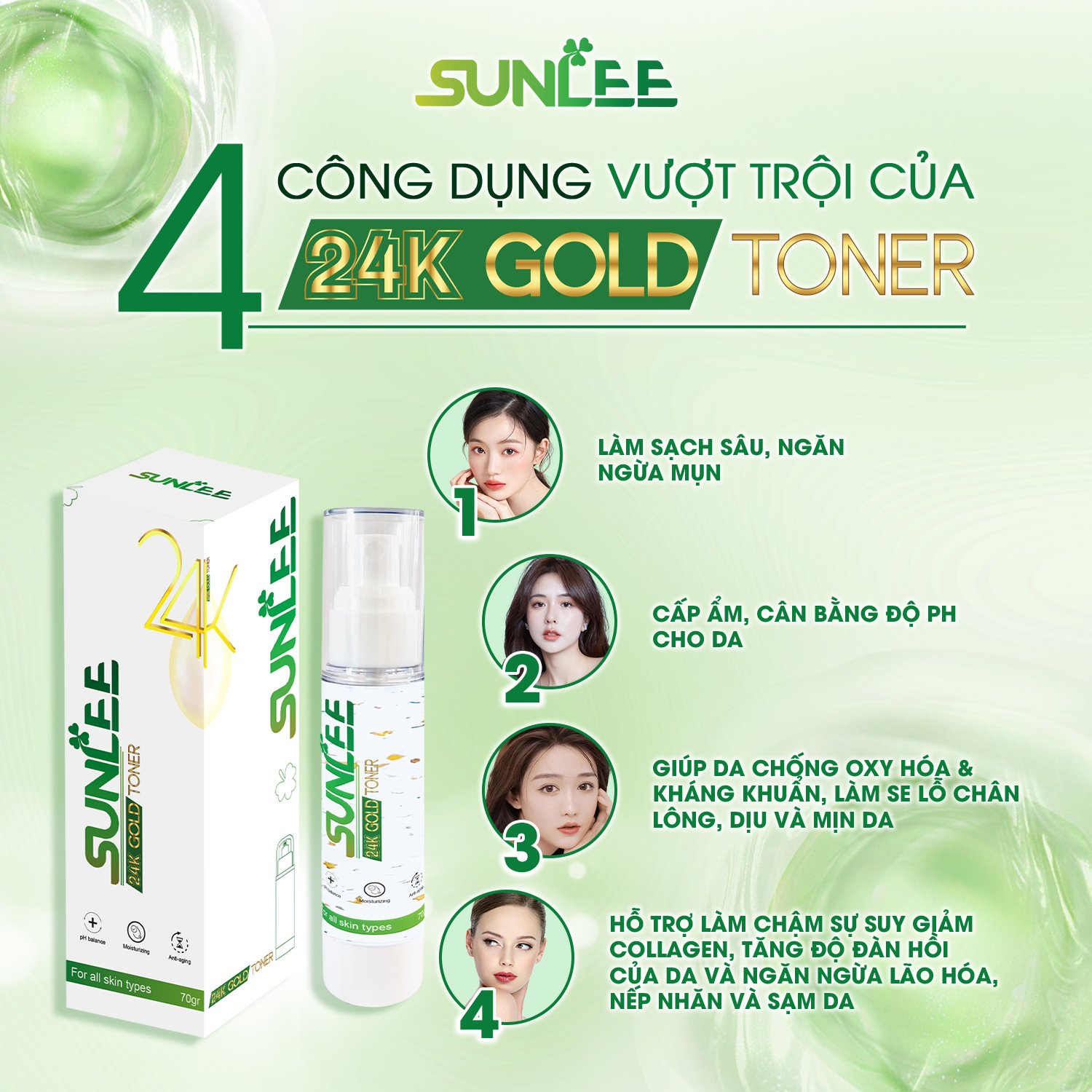 Bộ 3 phục hồi làn da sunlee