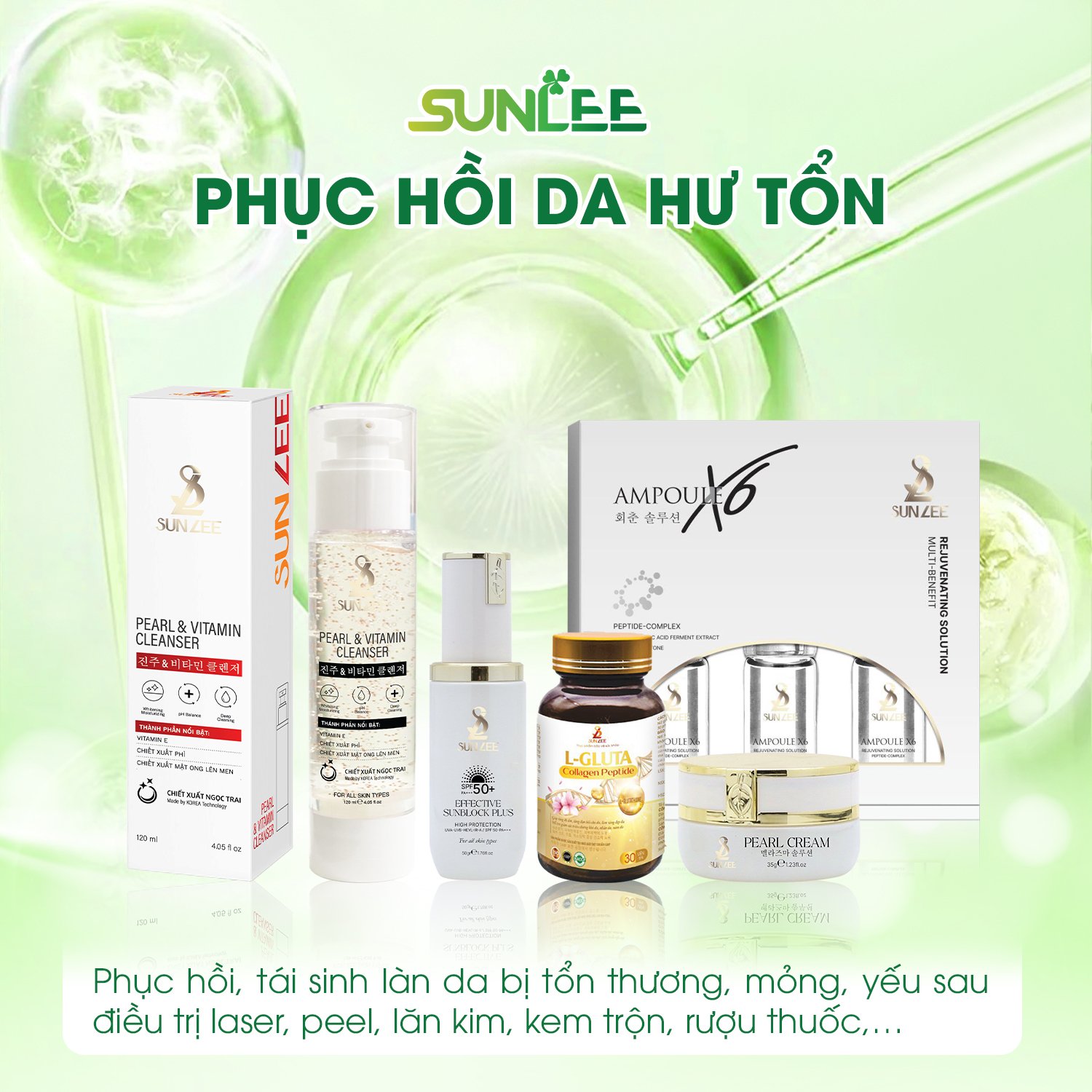 Combo mỹ phẩm sunlee