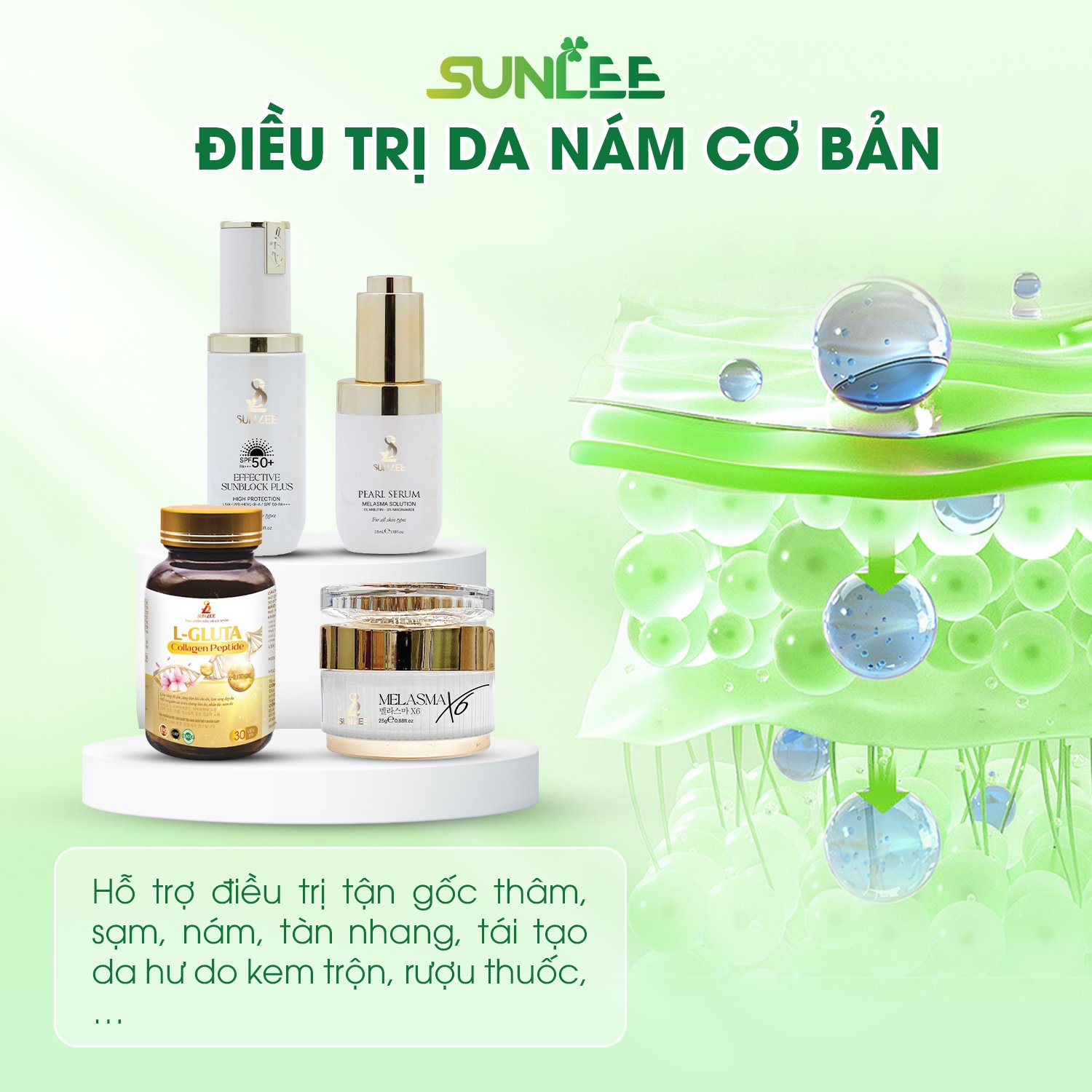 Combo mỹ phẩm sunlee