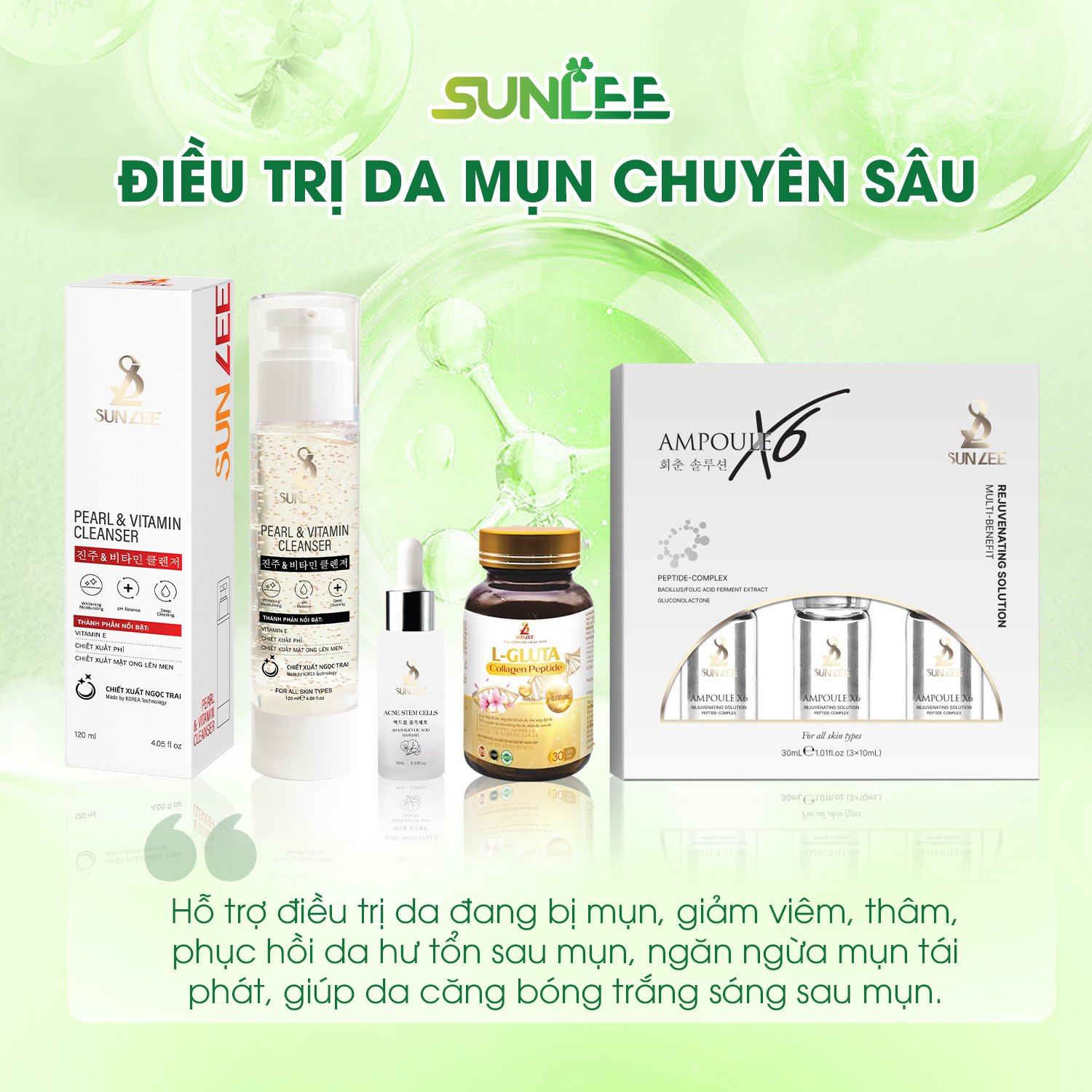 Combo mỹ phẩm sunlee