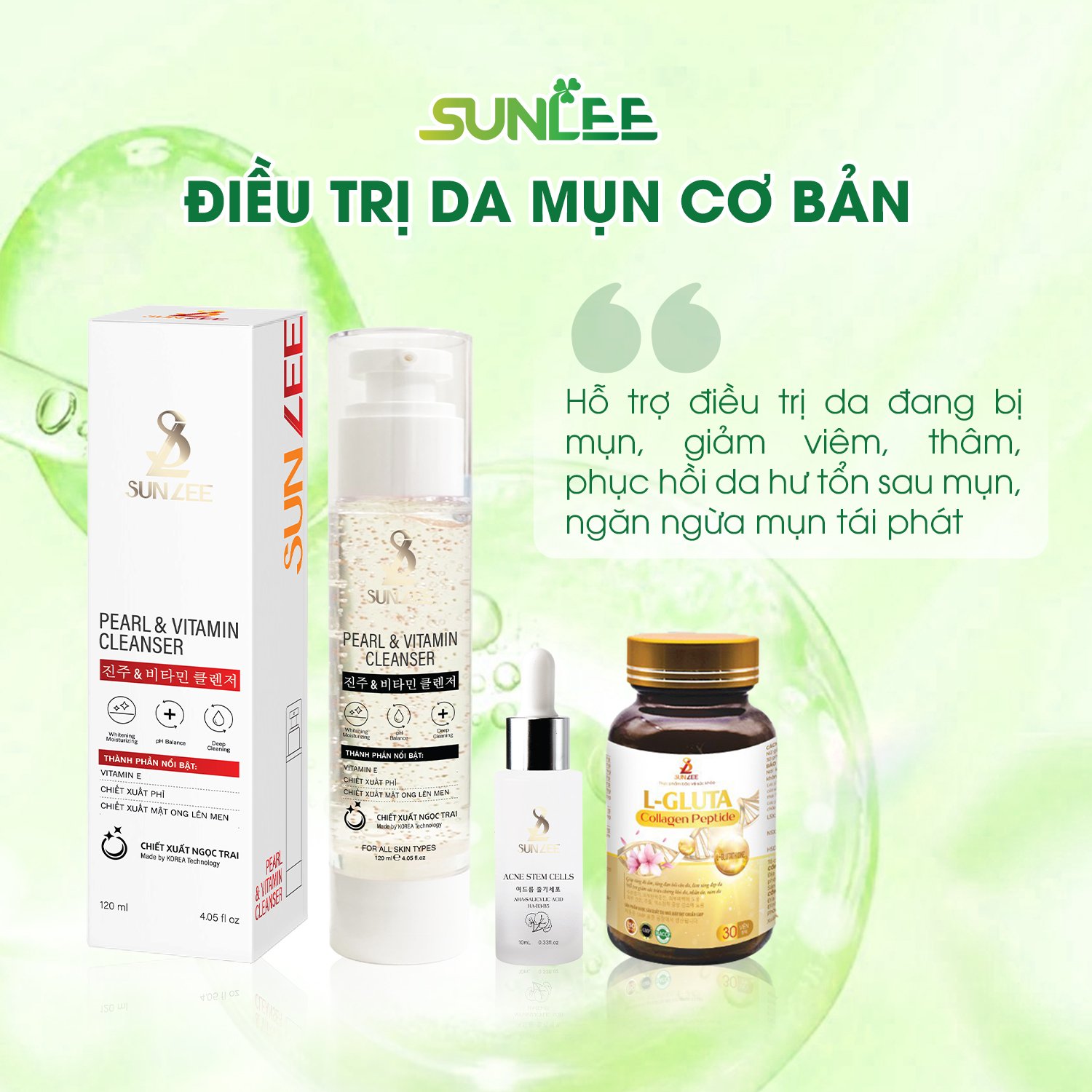 Combo mỹ phẩm sunlee