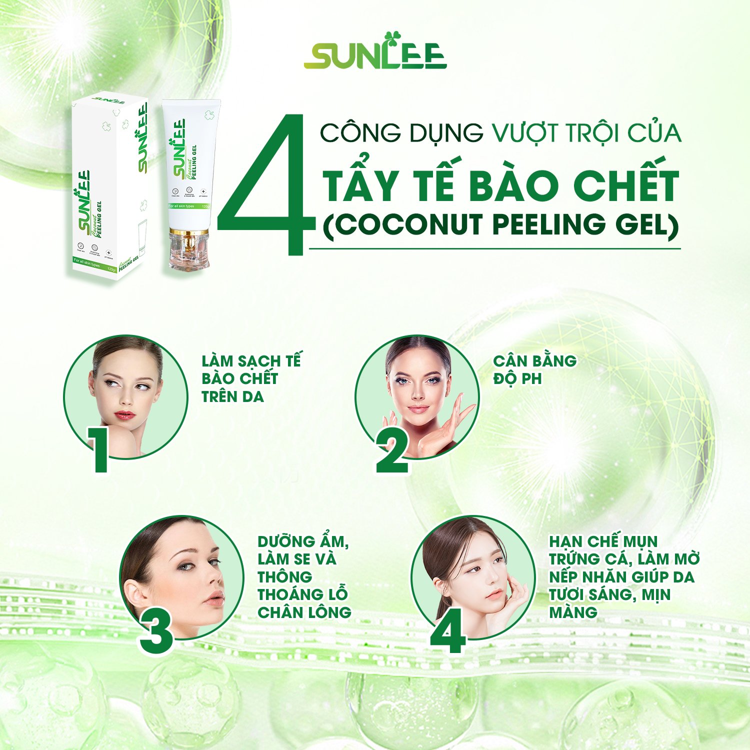 tẩy tế bào chết sunlee