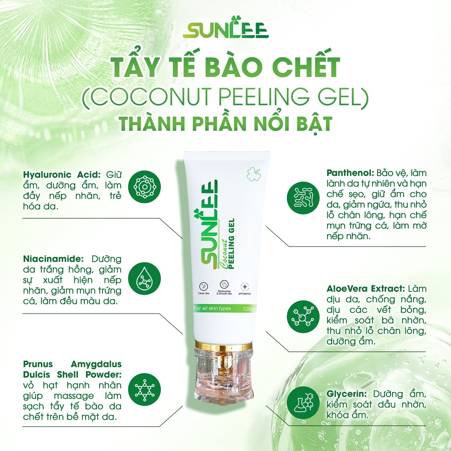 tẩy tế bào chết sunlee