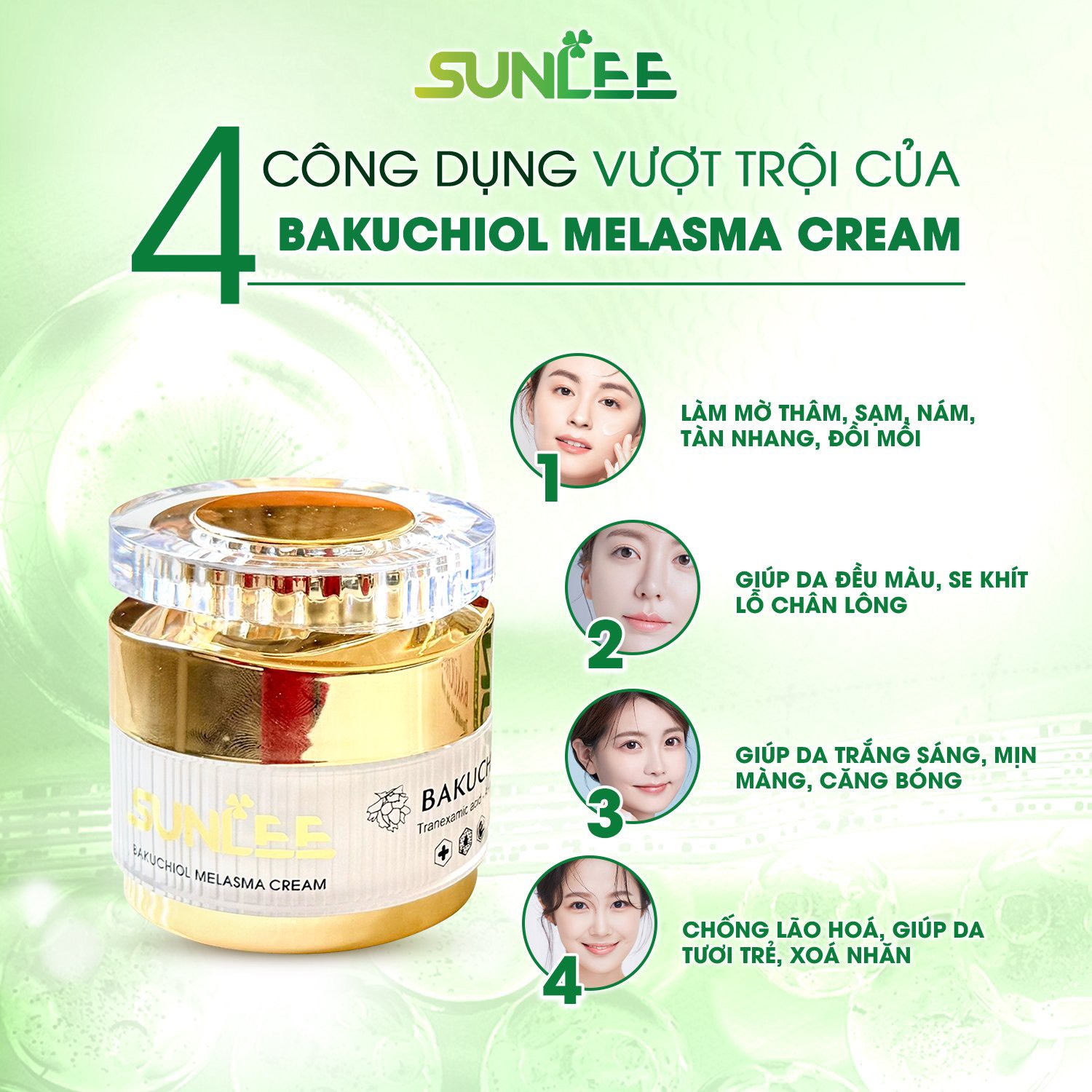 bakuchiol trị nám sunlee