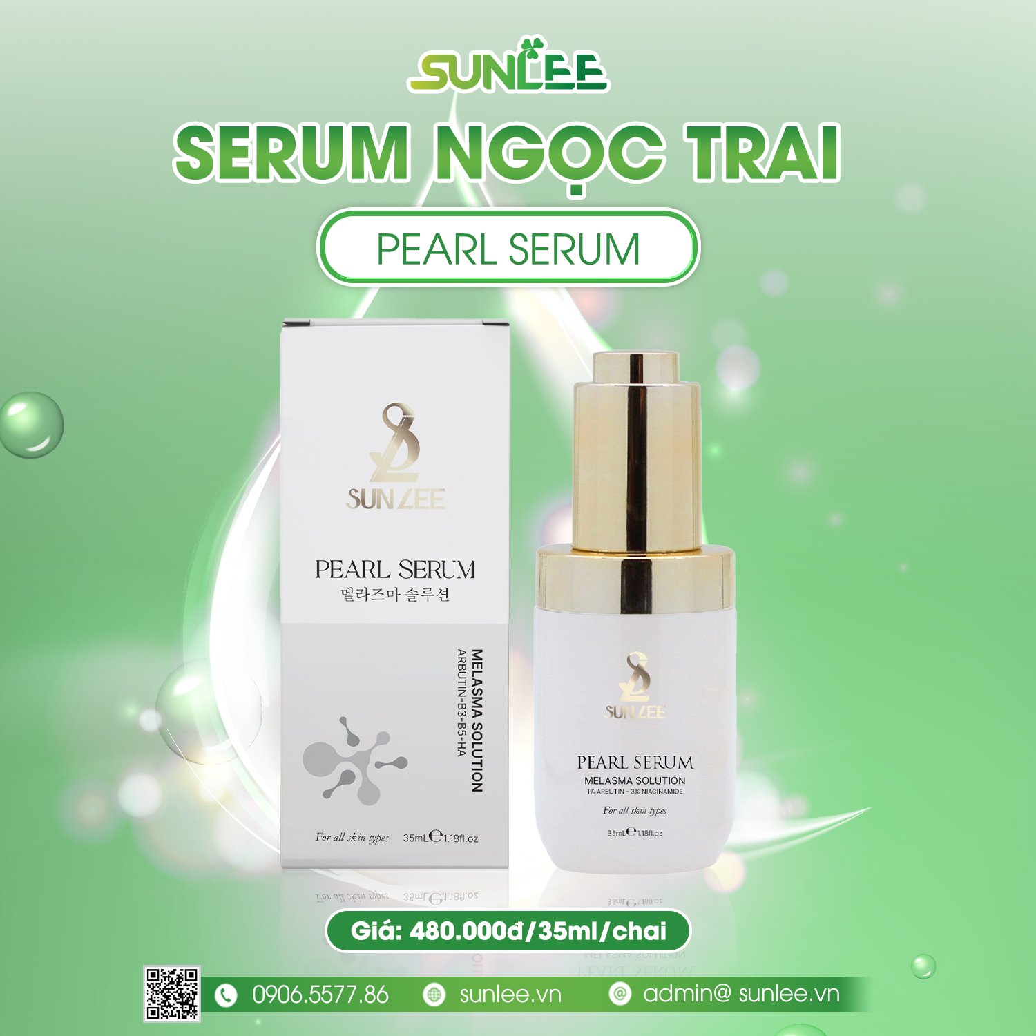 Serum ngọc trai -  cải thiện da đẹp